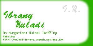 ibrany muladi business card